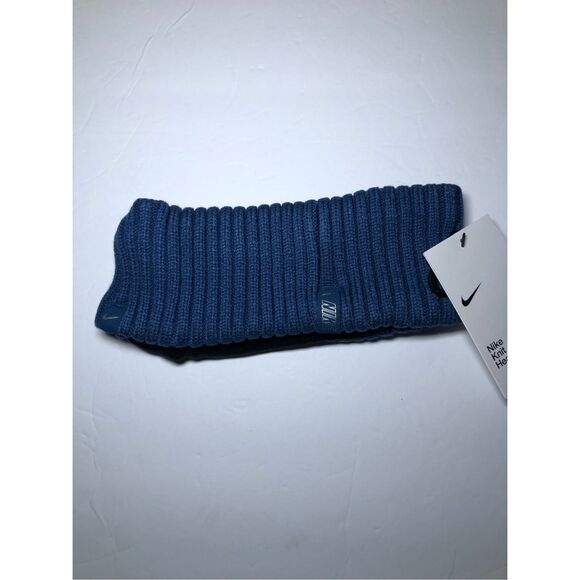 Nike Knit Wide Blue Headband - Picture 3 of 7